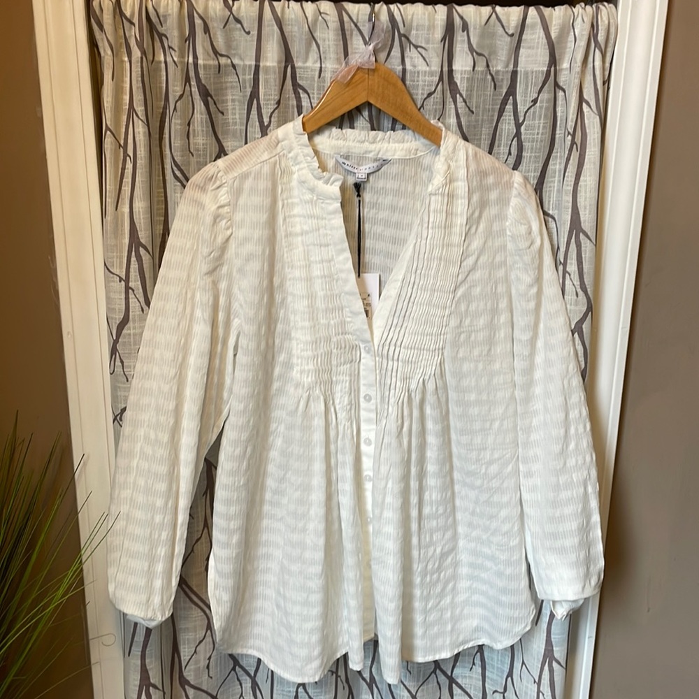 Button Up Maternity Blouse
